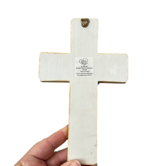 Vintage Precious Moments Children's Cross Baptism Christening Gift Nursery Faith - Picture 2 of 10